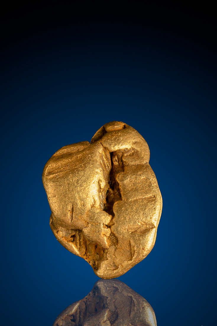 (image for) Wonderful Luster and Details Natural American River Gold Nugget - 19.79 grams